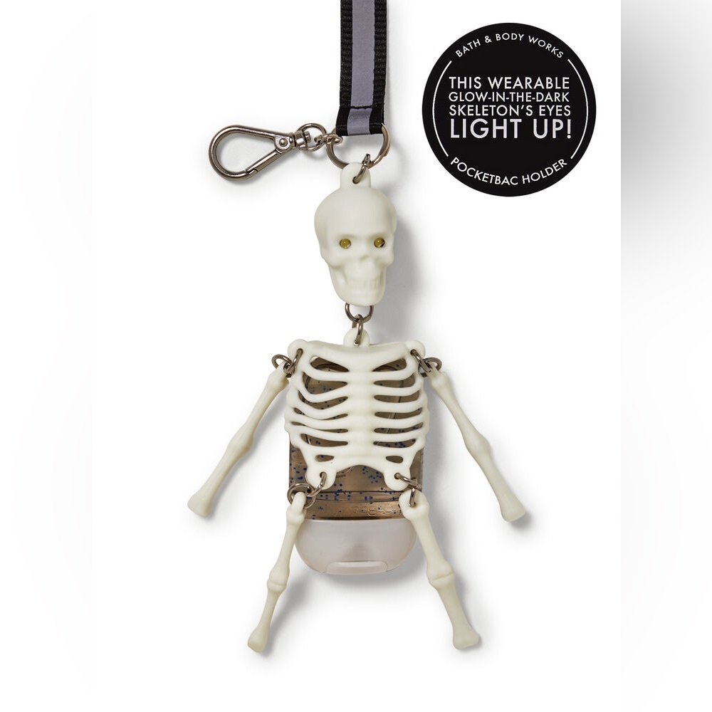 Bath & Body Works Skeleton PocketBac Holder Lanyard